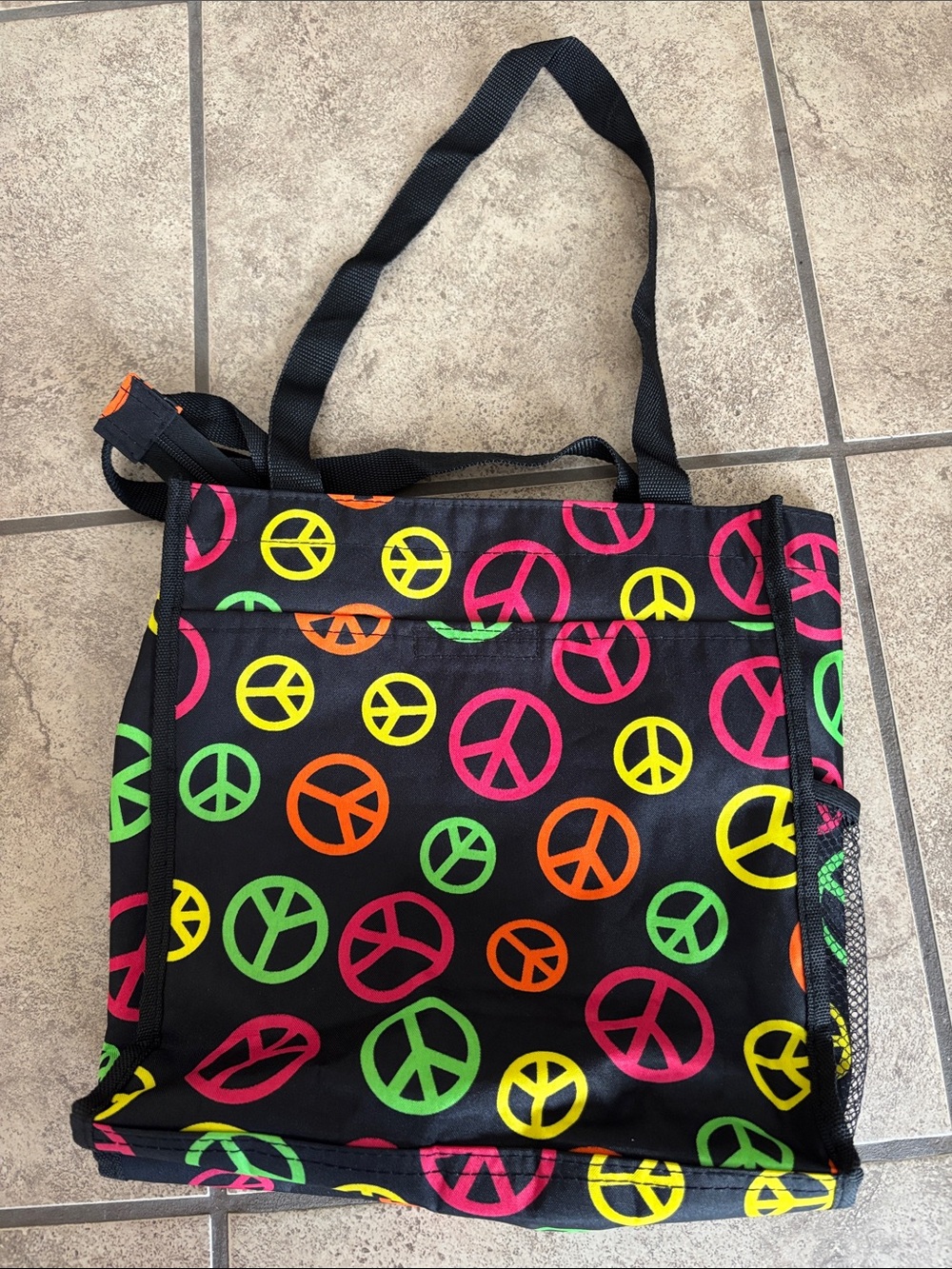 Small Peace Sign Tote Bag